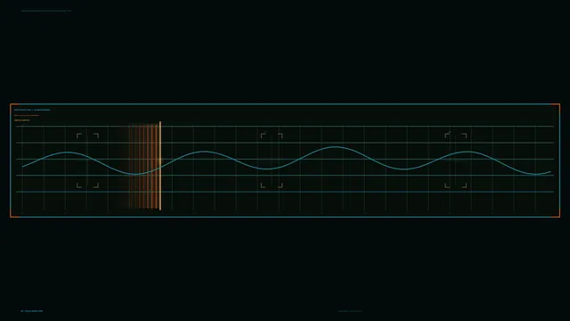 Sci-Fi Telemetry Waveform Operator Console HUD 4K Wallpaper