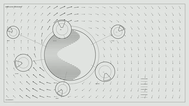Monochrome Space Debris Telemetry HUD 4K Wallpaper
