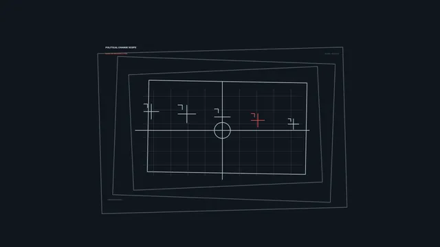 4K Sci-Fi Scope Analysis HUD with Coordinate Grid and Crosshair Markers