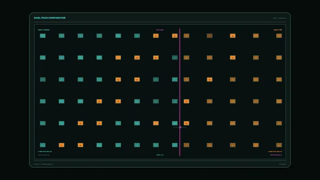 Dual Pack Battery Health Comparator HUD 4K Wallpaper