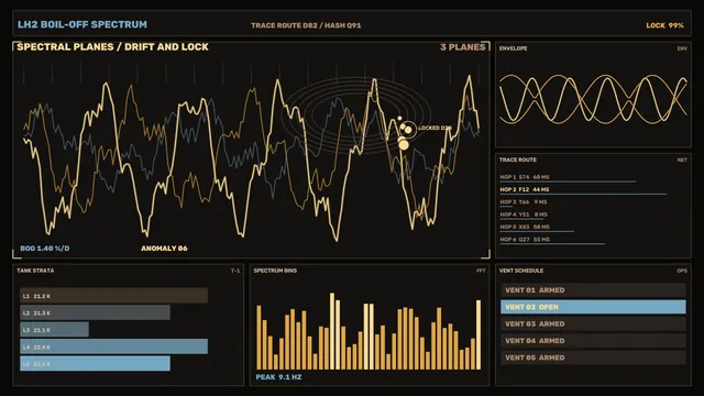 Industrial Spectrum Analysis HUD 4K Sci-Fi Wallpaper
