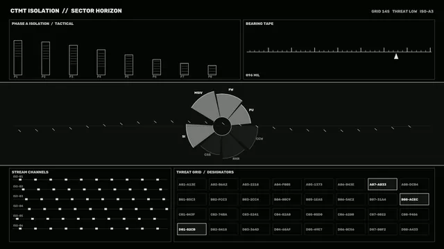 Sci-Fi Isolation Status HUD Dashboard 4K Wallpaper