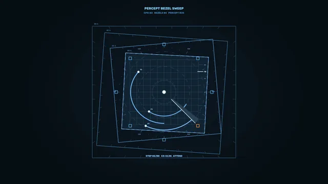Futuristic Blue Telemetry HUD Scanner Interface 4K Wallpaper