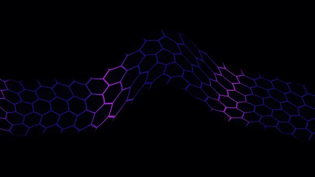 Neon Honeycomb HUD Grid Interface Background
