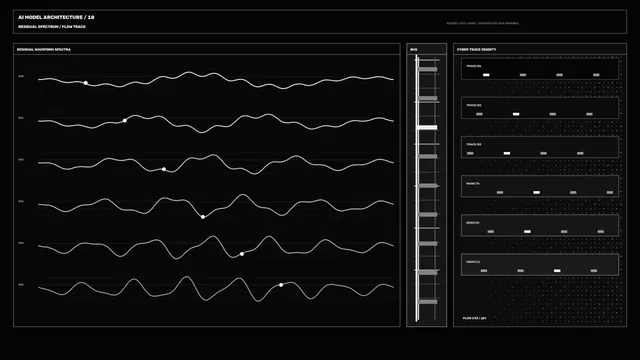 Sci-Fi Waveform Telemetry Diagnostic HUD Dashboard 4K Wallpaper