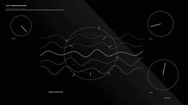 Turbine Spectrum Analytics HUD 4K Sci-Fi Wallpaper