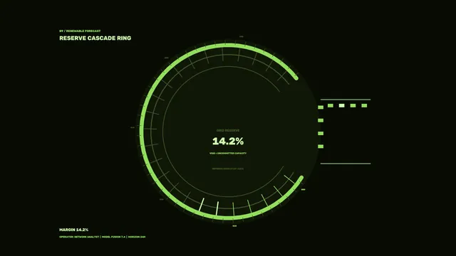 Renewable Forecast Reserve Ring HUD 4K Sci-Fi Wallpaper