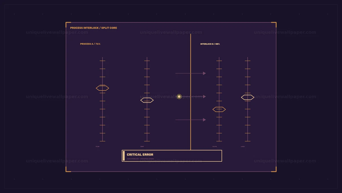 Watermarked thumbnail for Critical Error Industrial Control HUD Seamless Loop