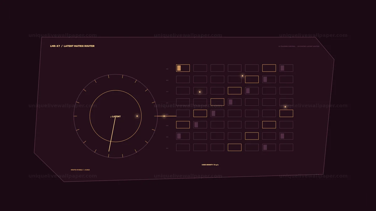 Watermarked thumbnail for AI Model Training Control Panel HUD Seamless Loop