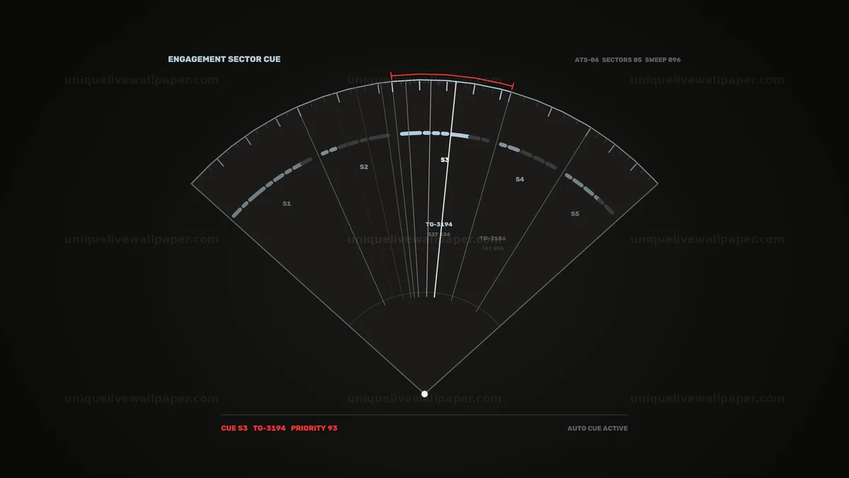 Automated Target Selection HUD Seamless Loop