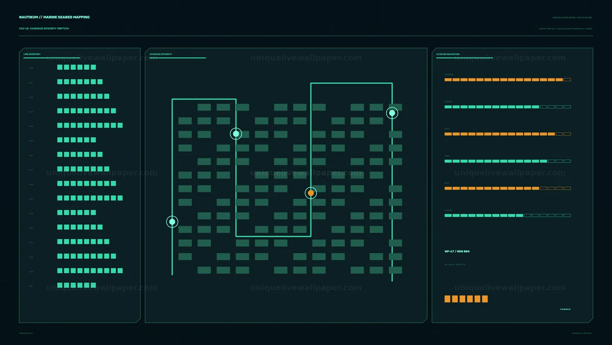 Marine Seabed Mapping HUD Seamless Loop