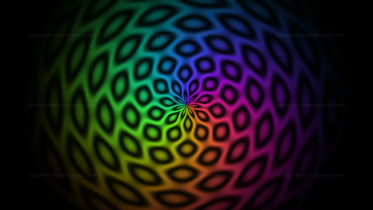 Color wave interference background creates visual motion effect