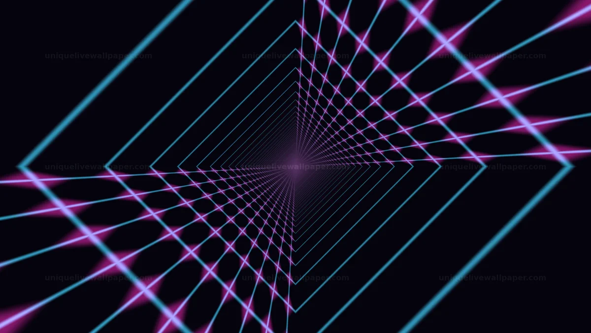 Abstract Warp Speed Tunnel Background Seamless Loop