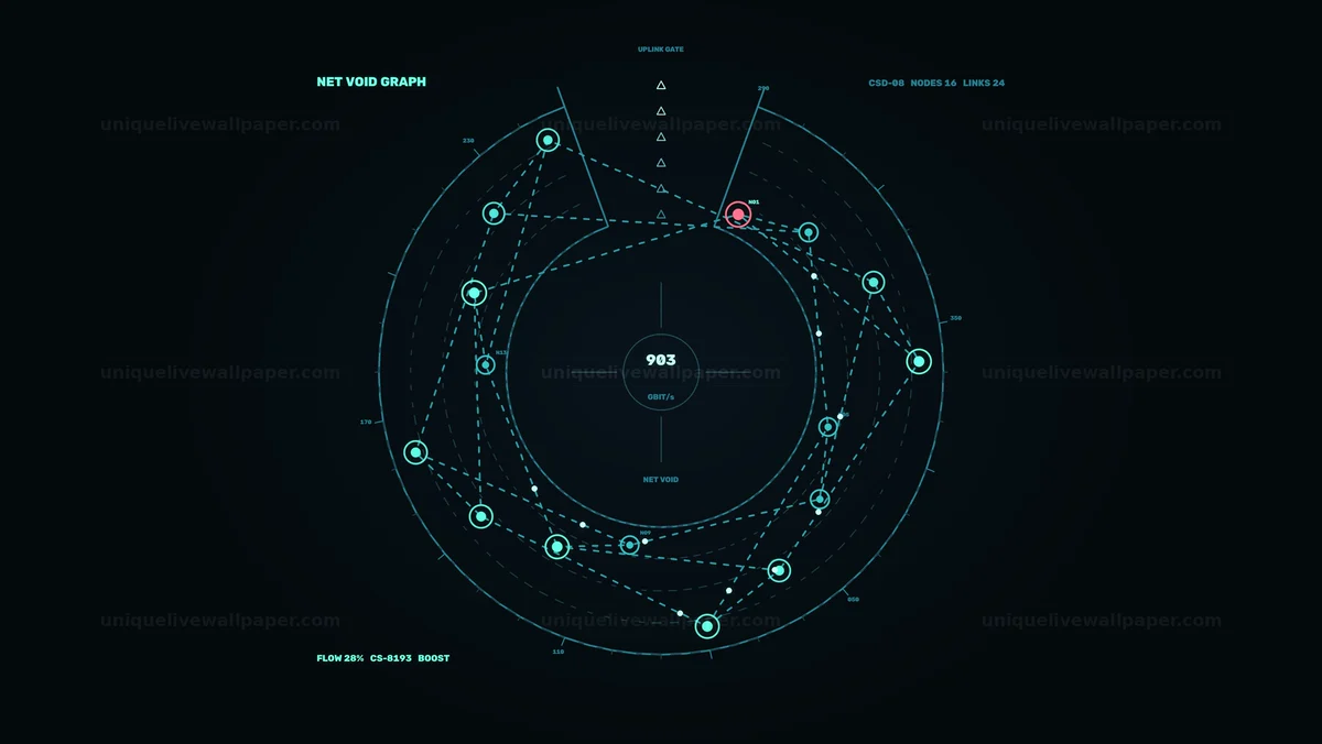 AI Computational Status Display Seamless Loop