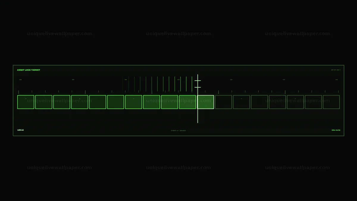 Defense Asset Lock Monitoring HUD Seamless Loop