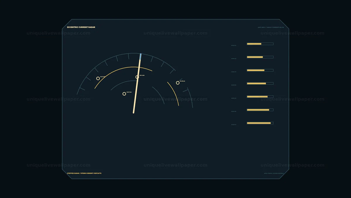 Watermarked thumbnail for Solar Array Current Telemetry HUD Seamless Loop