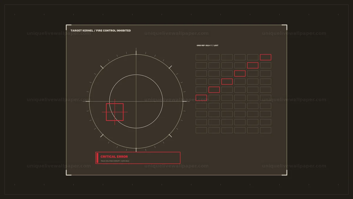 Critical Error Military Targeting HUD Seamless Loop