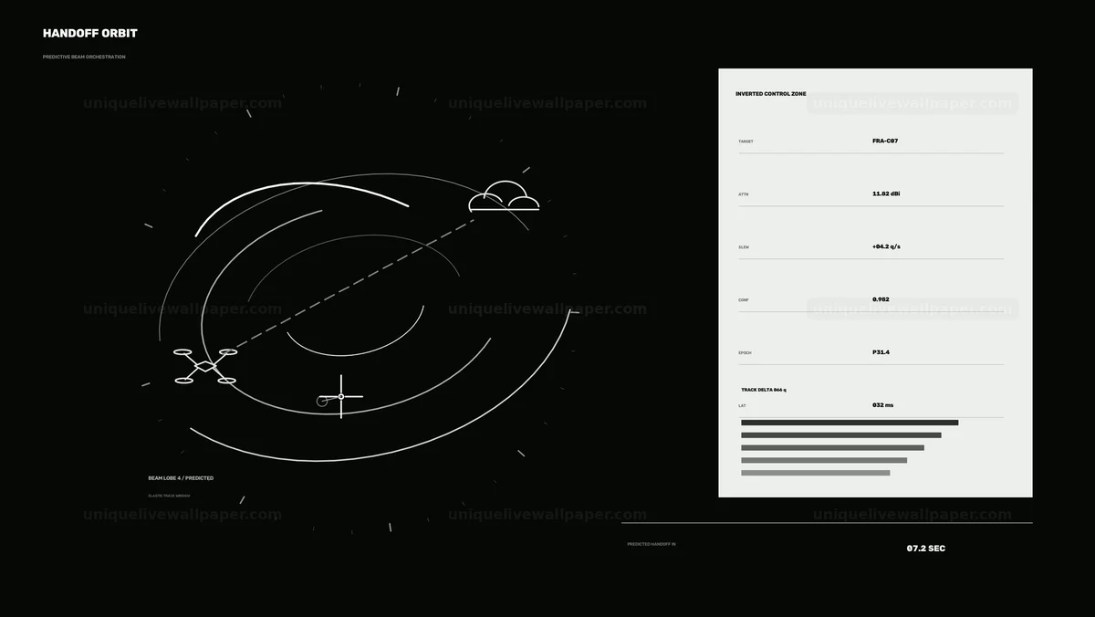 Drone Cloud Connection Interface HUD Seamless Loop
