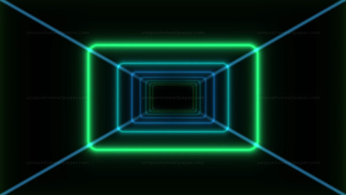Watermarked thumbnail for Neon Portal with Dark Copy Space Seamless Loop