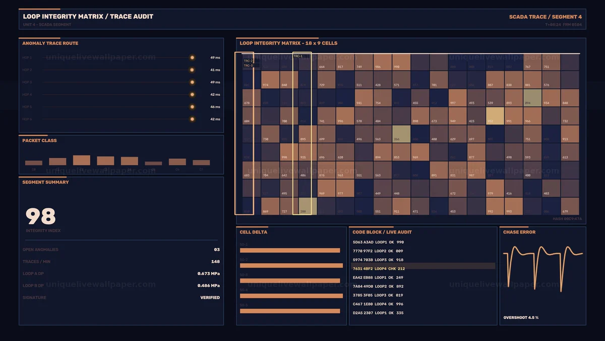 Watermarked thumbnail for SCADA Trace Audit Dashboard Seamless Loop