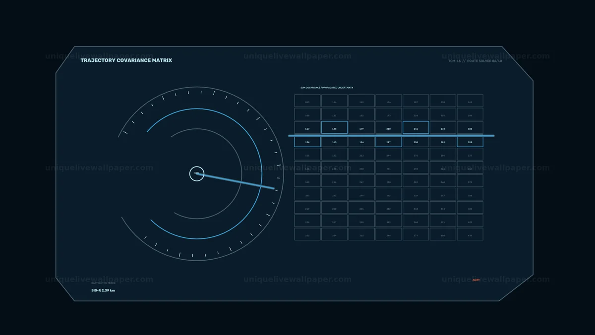 Watermarked thumbnail for Spacecraft Route Planning Navigation HUD Seamless Loop