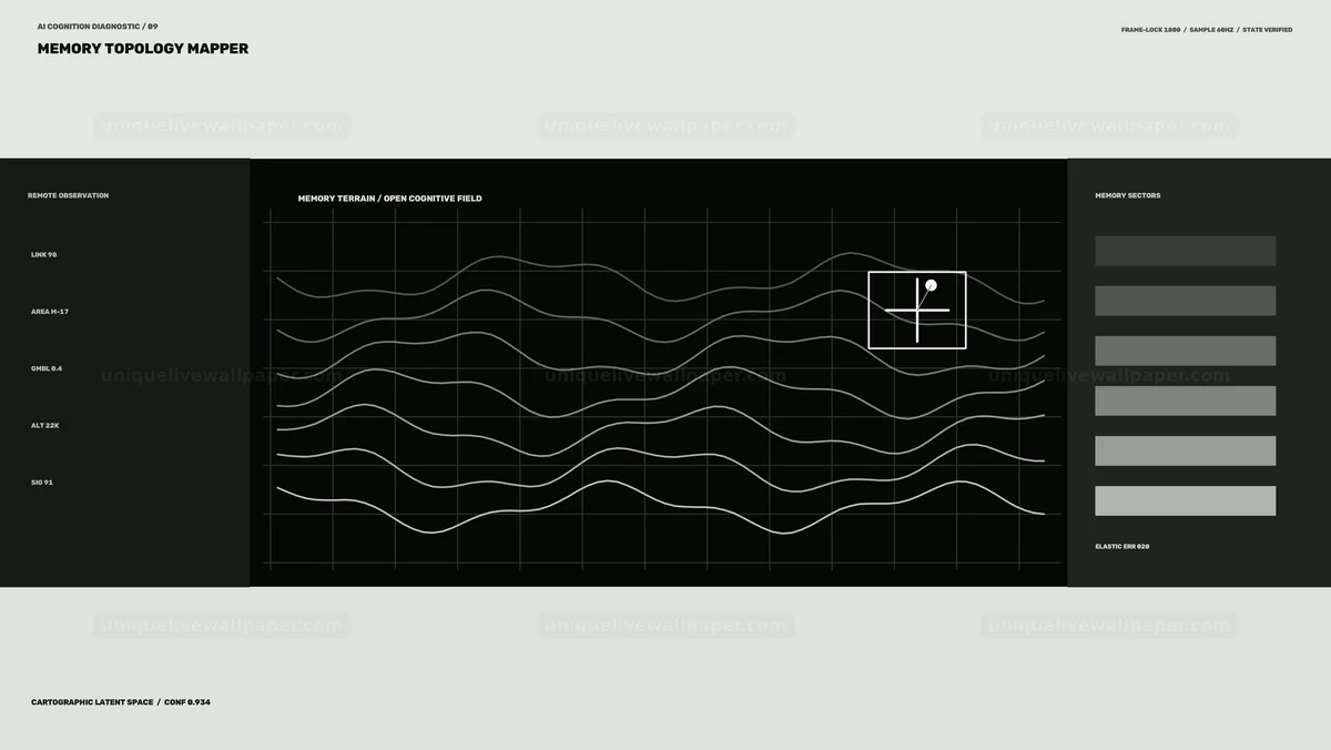 AI Cognition Diagnostic HUD Seamless Loop