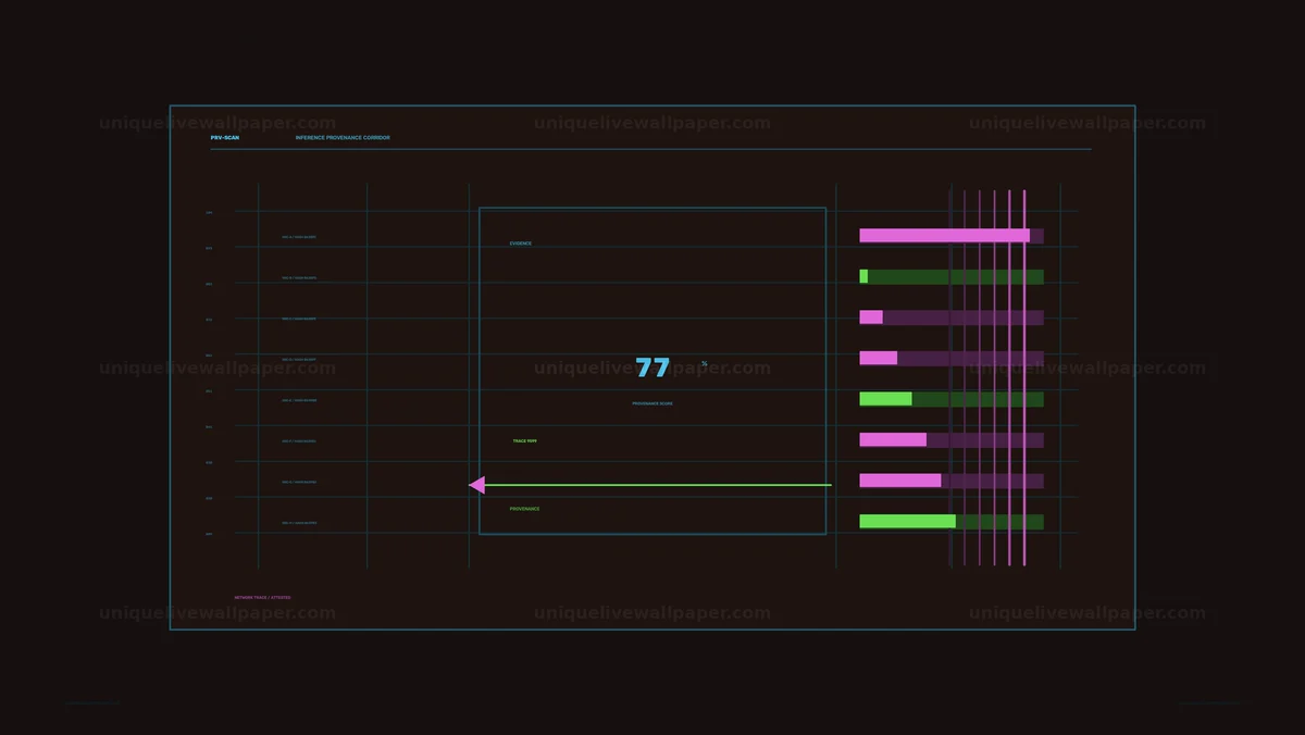 AI Confidence Score HUD Display Seamless Loop