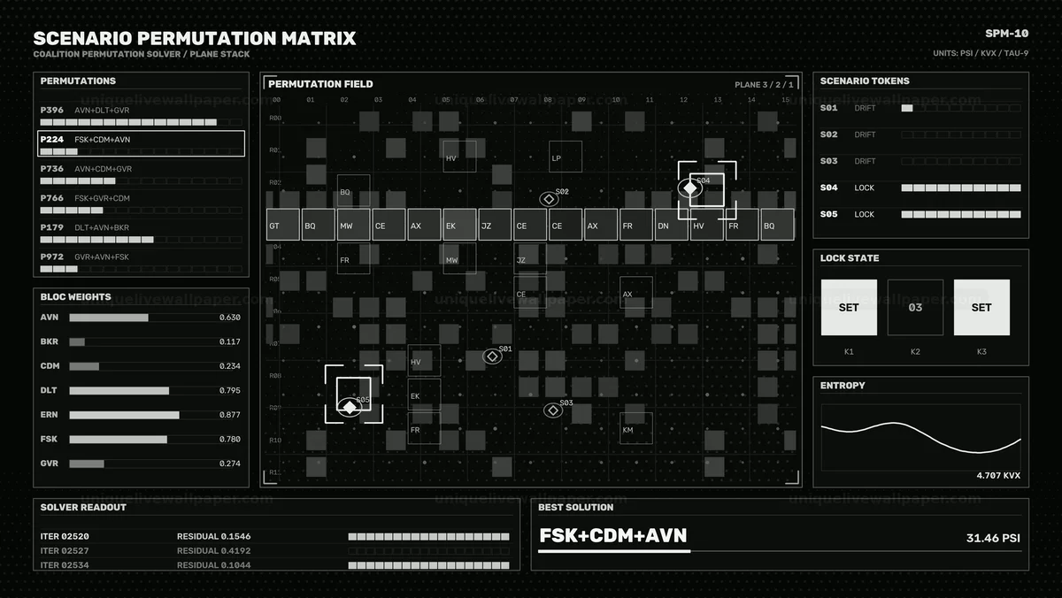 Coalition Scenario Permutation HUD