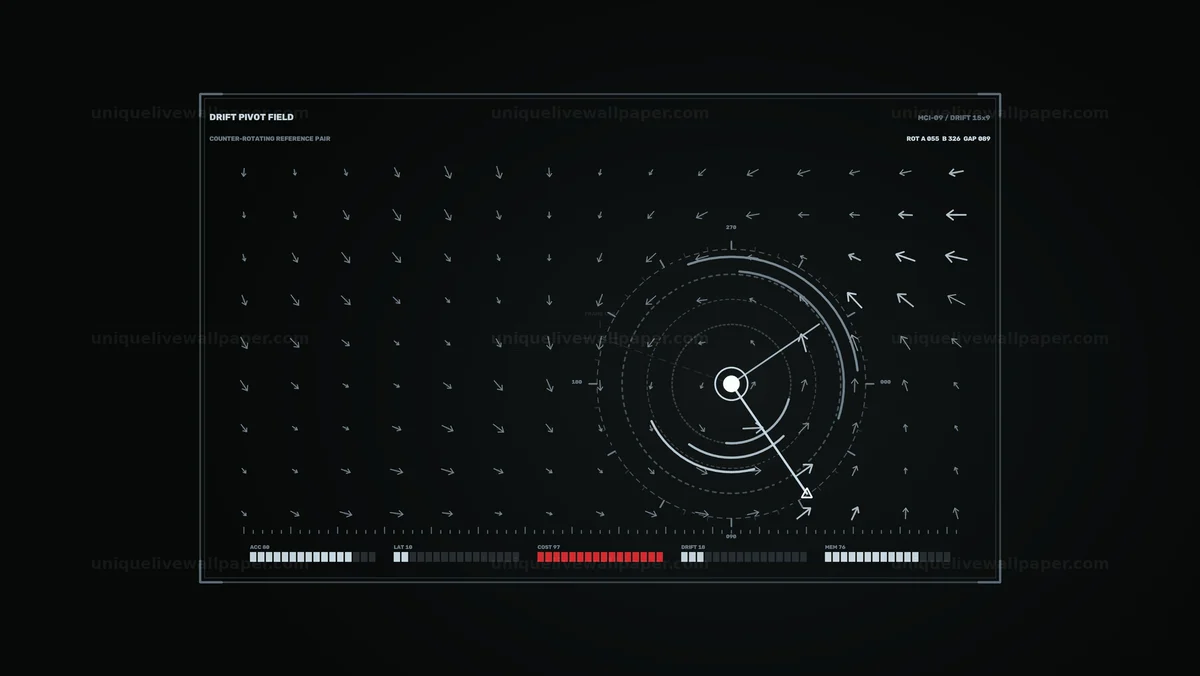 AI Model Comparison Metrics HUD Seamless Loop
