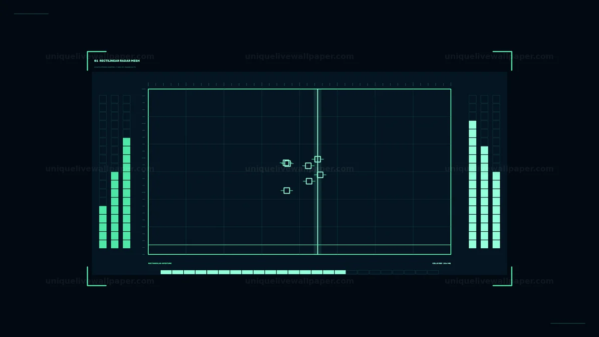 Data Stream Monitor HUD Seamless Loop