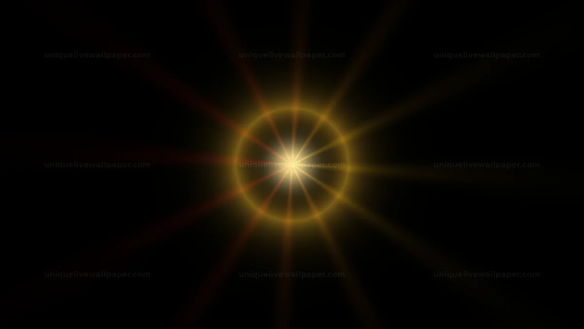 Watermarked thumbnail for Golden Radial Light Flare Seamless Loop
