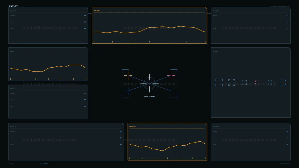 Military Targeting HUD Reticle Seamless Loop