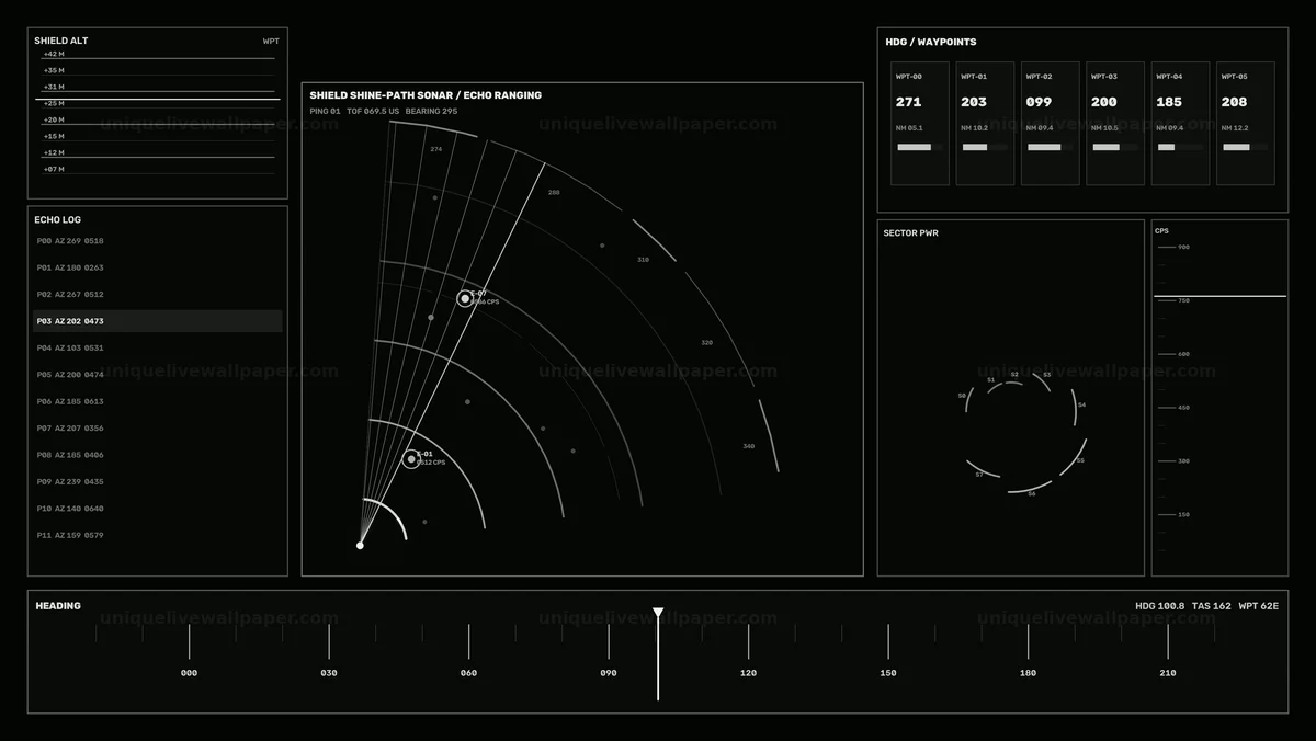 Watermarked thumbnail for Sonar Echo-Ranging Sensor HUD Seamless Loop