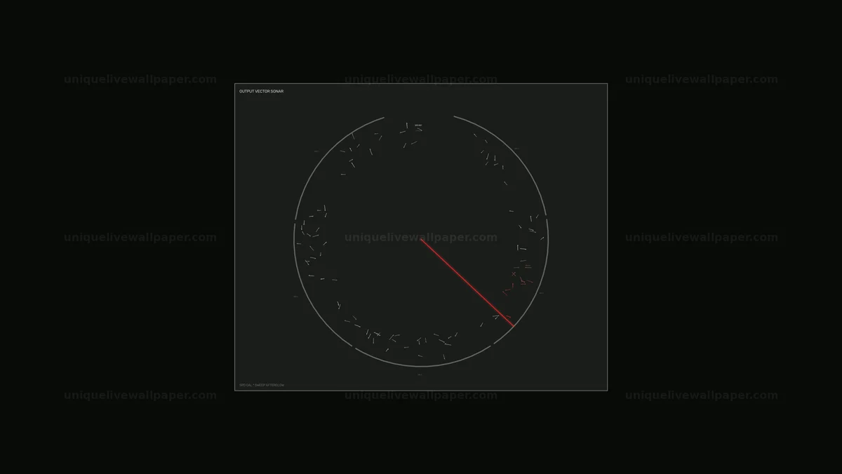 Circular Sonar Scanner HUD Seamless Loop