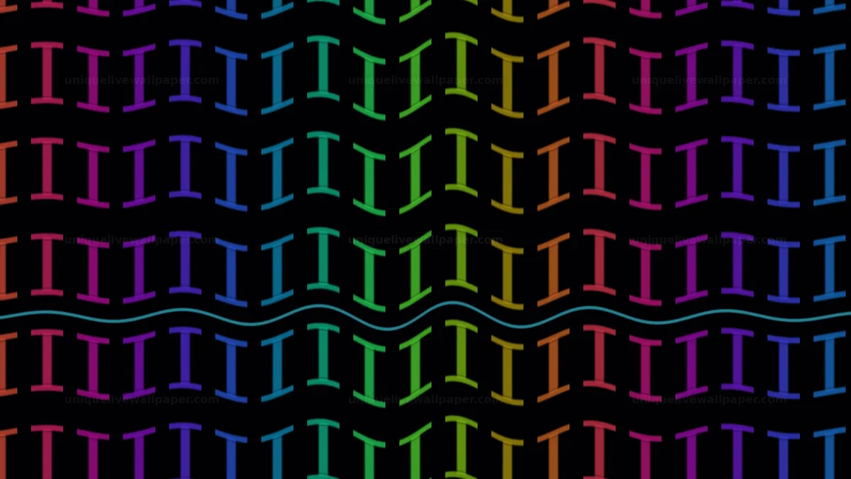 Watermarked thumbnail for Colorful Repeating Letterforms Seamless Loop