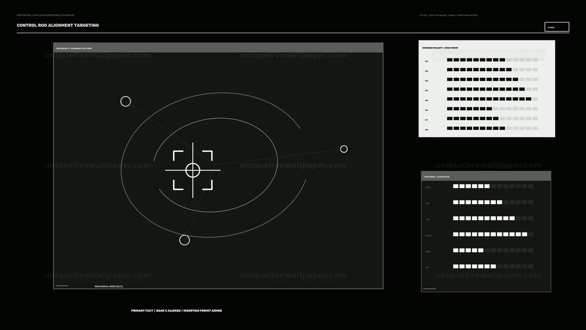 Nuclear Control Rod Alignment HUD Seamless Loop