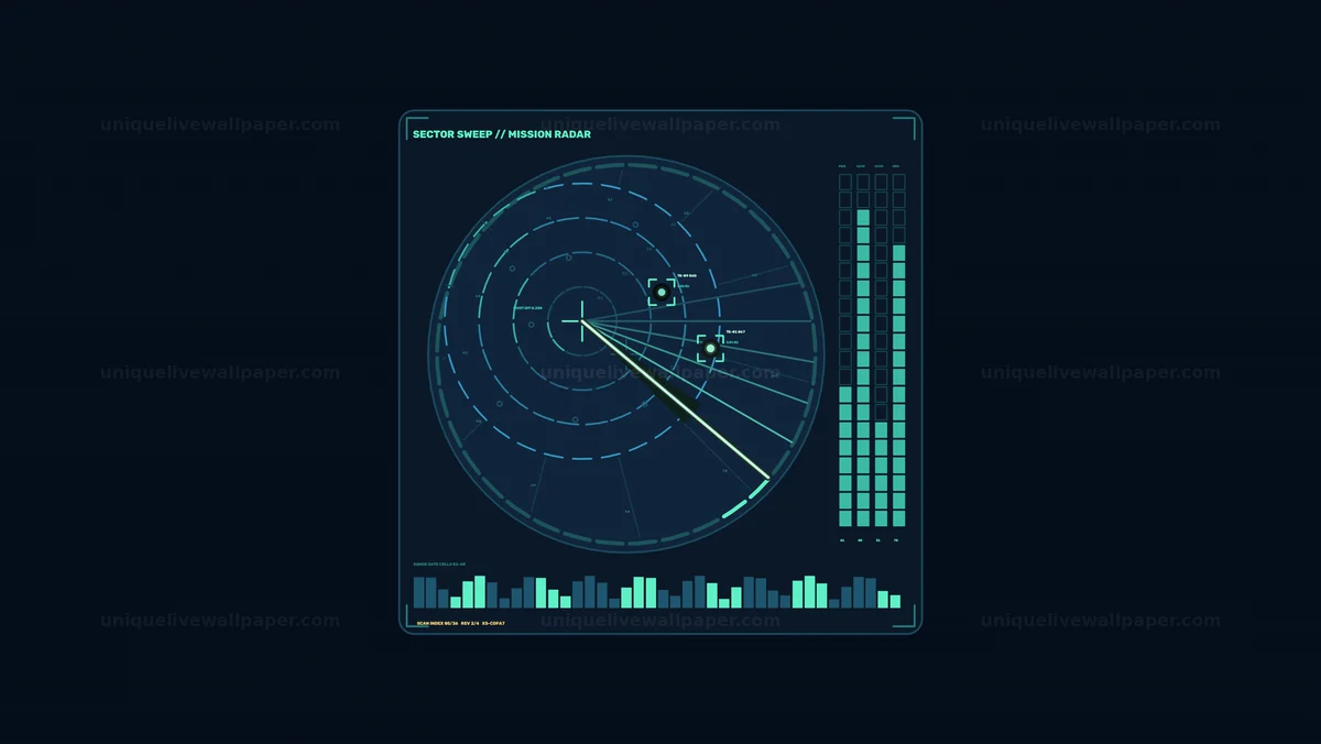 Combat Mission Status Radar HUD Seamless Loop