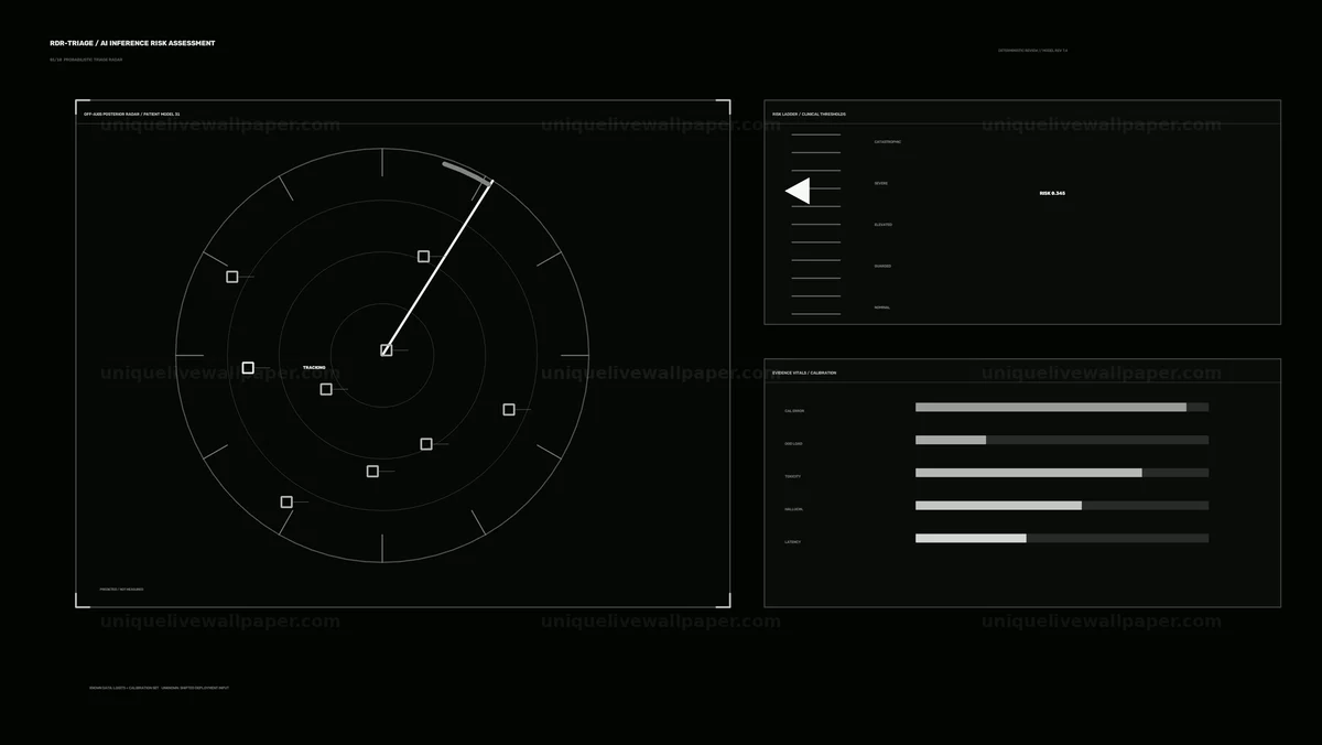 AI Inference Risk Assessment HUD Seamless Loop