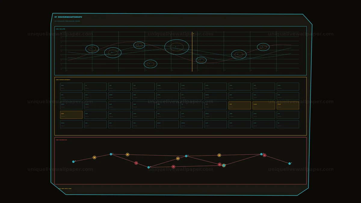 AI Natural Language Processing Data HUD Seamless Loop