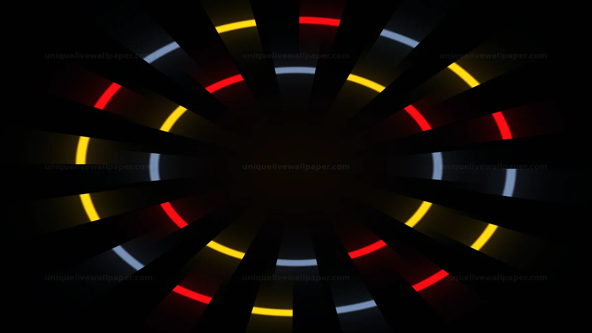 Watermarked thumbnail for German Flag Colors Glowing Stripes Background Seamless Loop