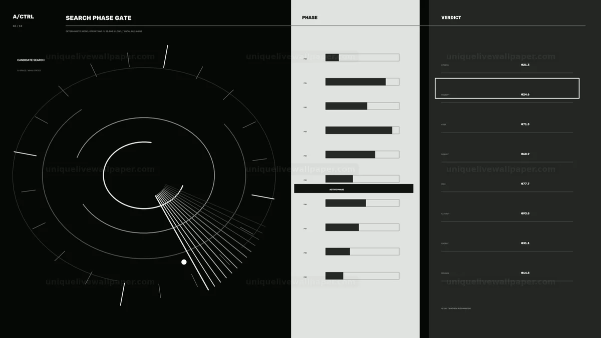 Watermarked thumbnail for AI Algorithm Performance Control Panel HUD Seamless Loop