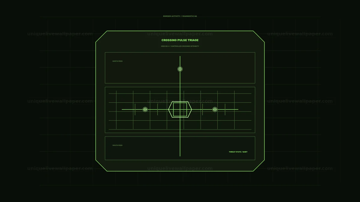 Border Activity Diagnostic Panel HUD Seamless Loop