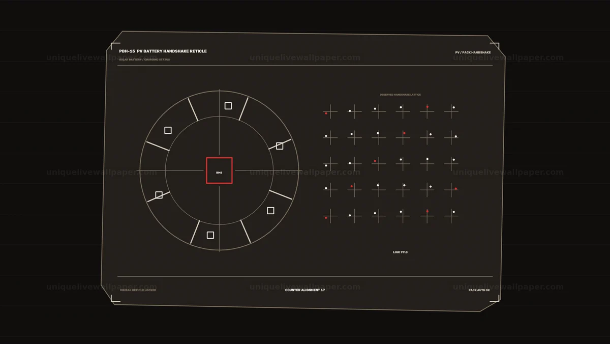 Watermarked thumbnail for Solar Battery Charging Status HUD Seamless Loop