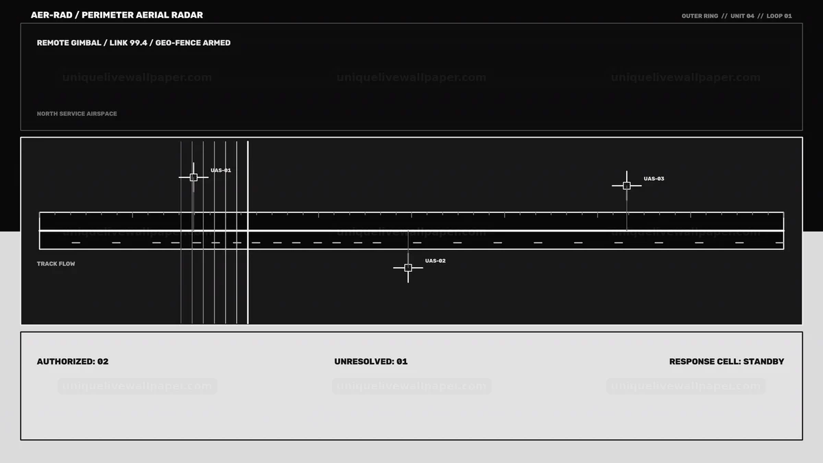 Watermarked thumbnail for Perimeter Aerial Radar HUD Seamless Loop