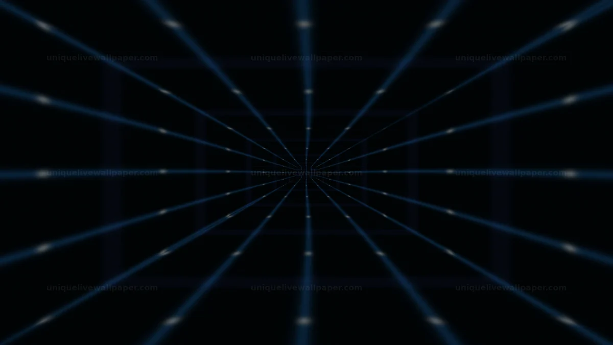 Abstract fiber optic tunnel background creates a sense of depth