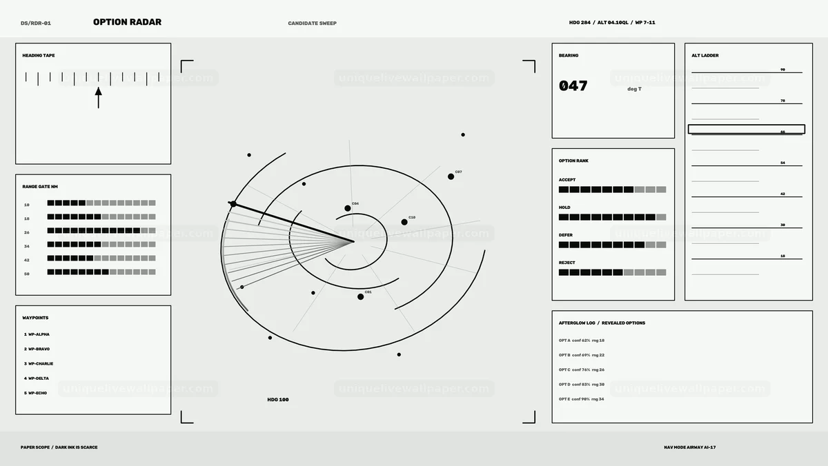 Watermarked thumbnail for AI Decision Support Radar Dashboard Seamless Loop