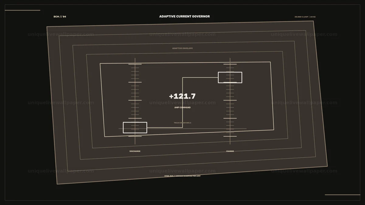 Battery Current Monitoring HUD Seamless Loop
