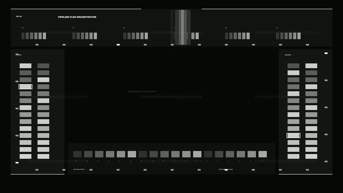 Data Processing Operator HUD Seamless Loop