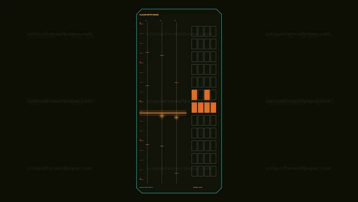 Futuristic Data Grid Status HUD Seamless Loop