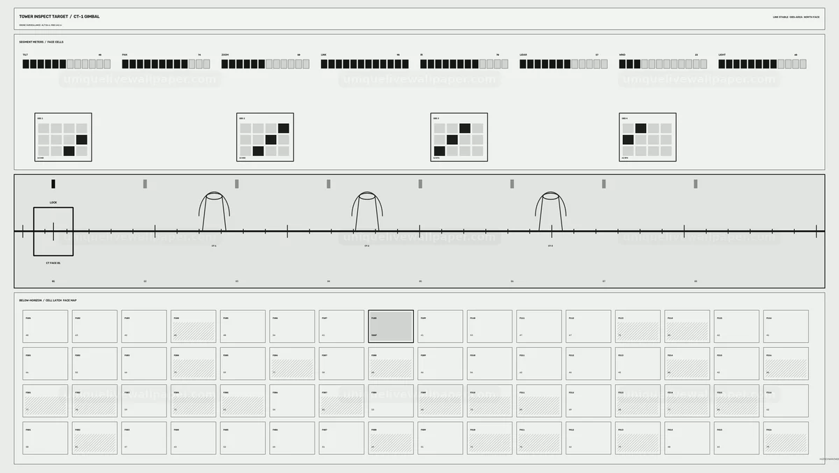 Industrial Inspection Monitoring HUD Seamless Loop